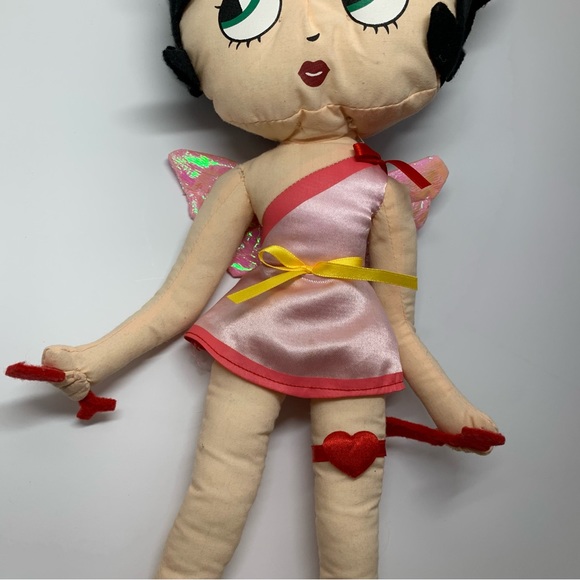 Vintage 2004 PINK CUPID BETTY BOOP
Collectible 16" Large Plush Toy Doll King - Picture 3 of 13